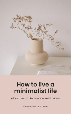 How To Live A Minimalist Life Ebook Cover